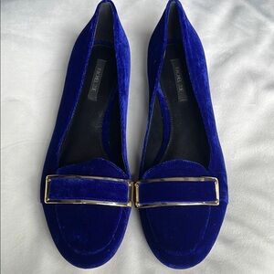 Rachel Zoe Blue and Gold Flats